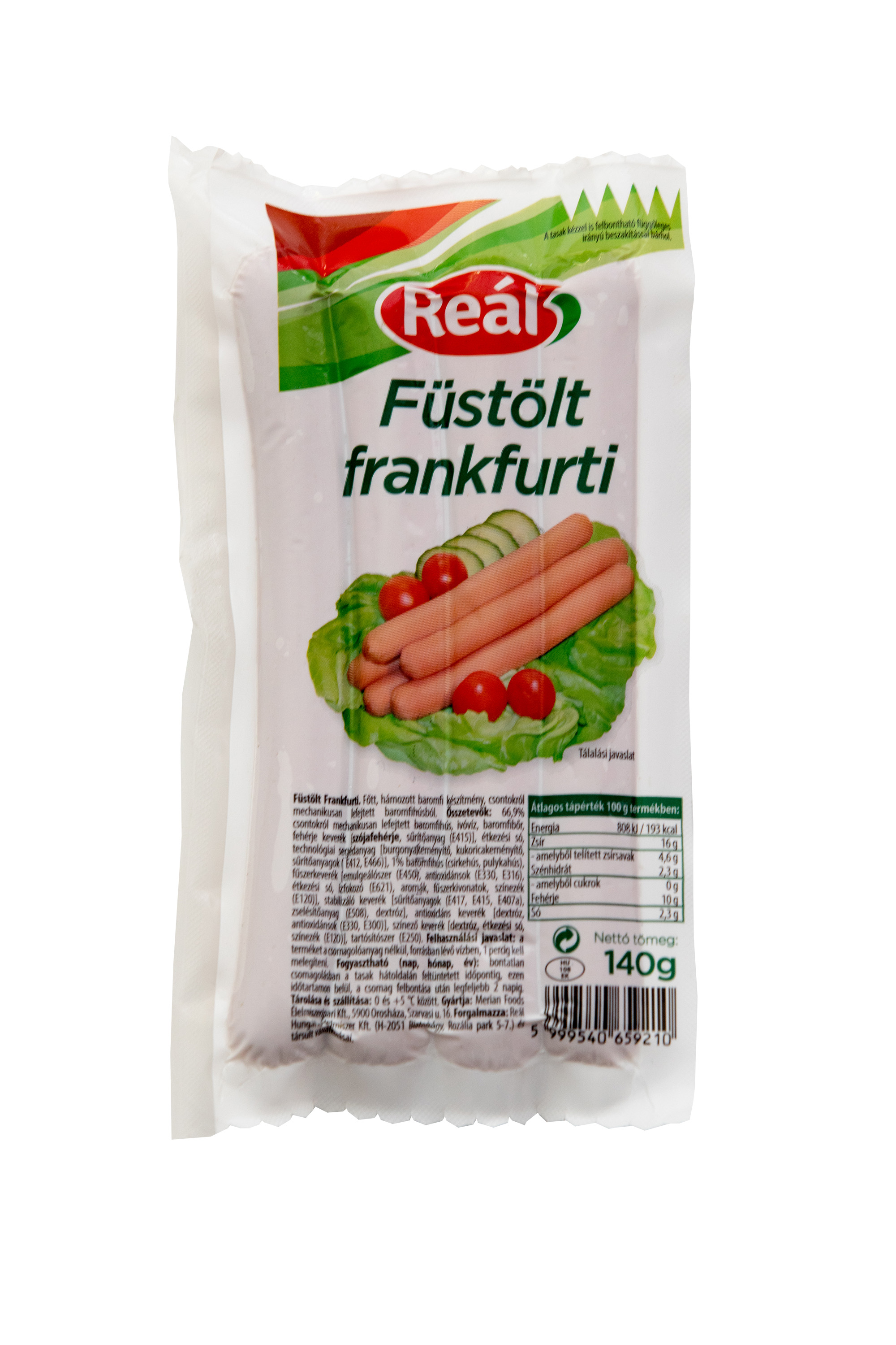 Reál Füstölt Frankfurti virsli 140g